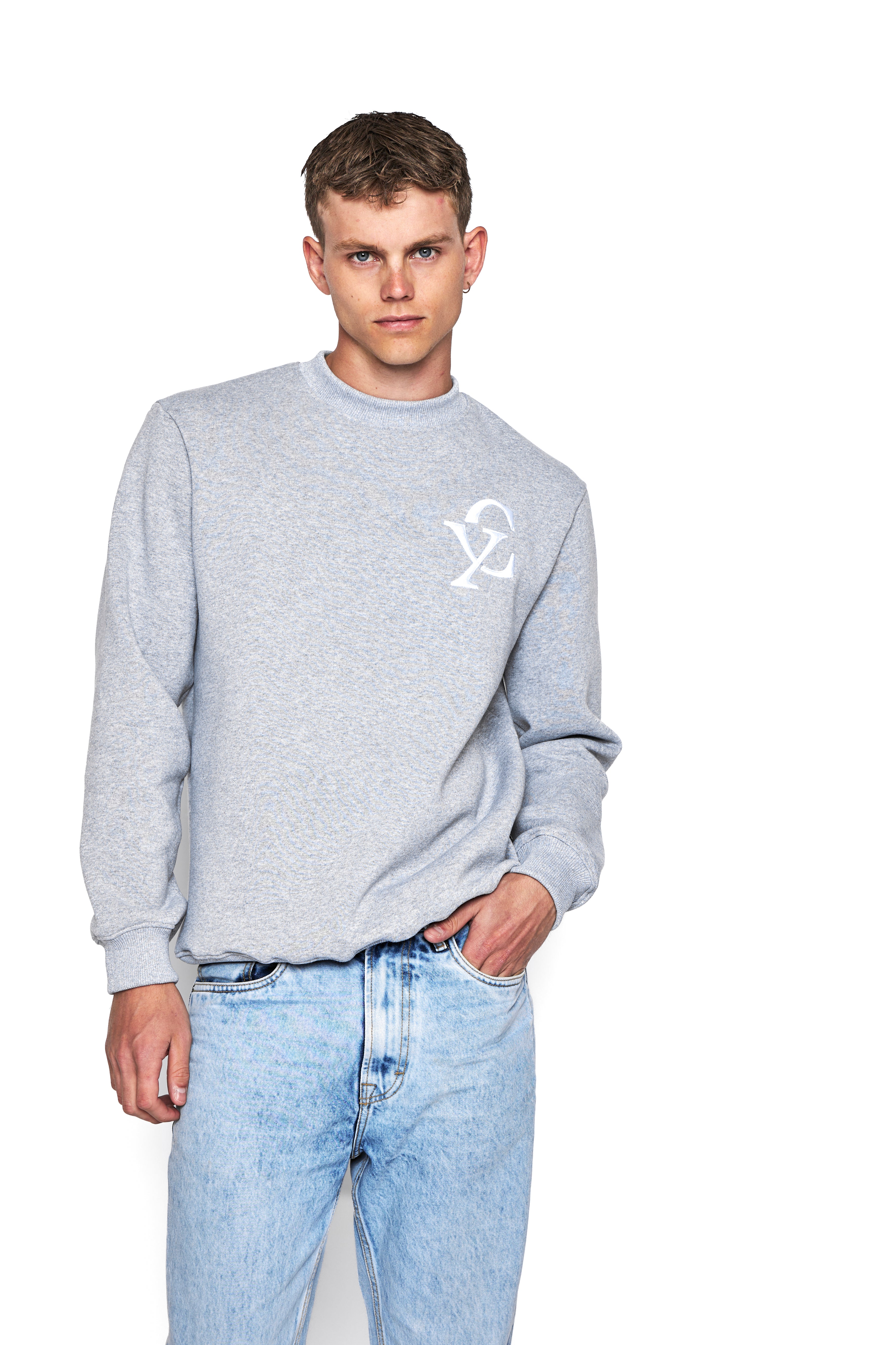 Puff Monogram Crewneck